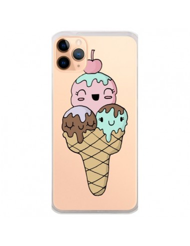 Coque iPhone 11 Pro Max Ice Cream Glace Summer Ete Cerise Transparente - Claudia Ramos