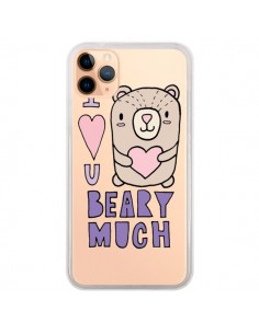 Coque iPhone 11 Pro Max I Love You Beary Much Nounours...