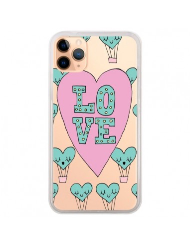 Coque iPhone 11 Pro Max Love Nuage Montgolfier Transparente - Claudia Ramos