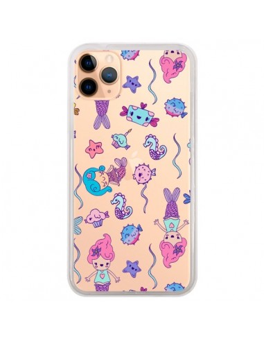 Coque iPhone 11 Pro Max Mermaid Petite Sirene Ocean Transparente - Claudia Ramos