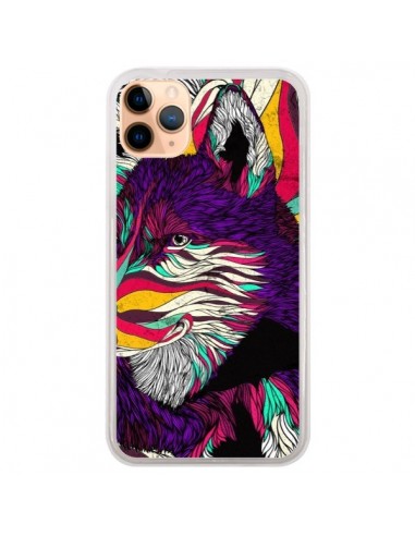 Coque iPhone 11 Pro Max Color Husky Chien Loup - Danny Ivan