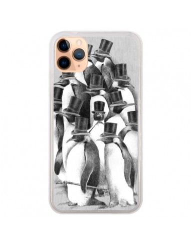 Coque iPhone 11 Pro Max Pingouins Gentlemen - Eric Fan