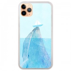 Coque iPhone 11 Pro Max Baleine Whale Bateau Mer - Eric Fan
