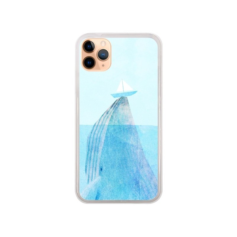 Coque iPhone 11 Pro Max Baleine Whale Bateau Mer - Eric Fan