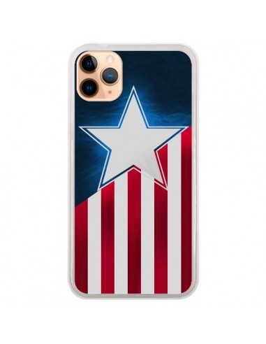 Coque iPhone 11 Pro Max Captain America - Eleaxart