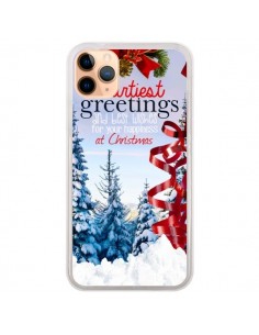 Coque iPhone 11 Pro Max Voeux Joyeux Noël - Eleaxart
