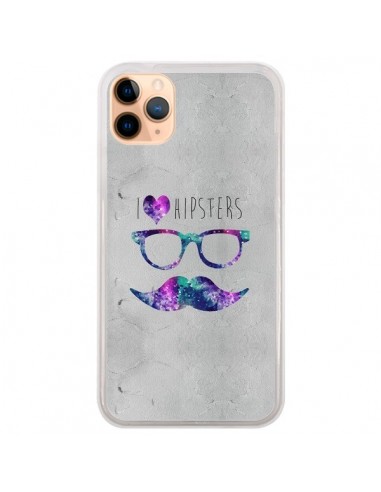 Coque iPhone 11 Pro Max I Love Hipsters - Eleaxart
