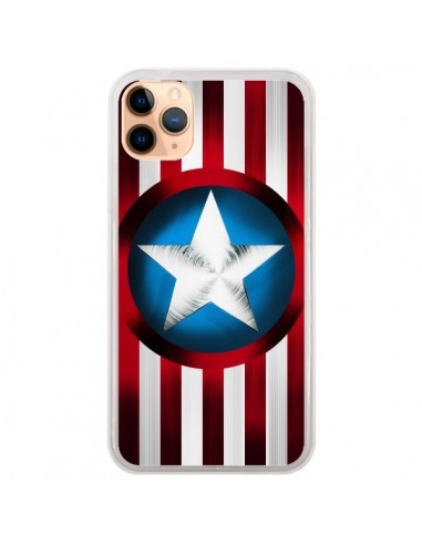 Coque iPhone 11 Pro Max Captain America Great Defender - Eleaxart
