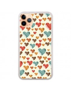 Coque iPhone 11 Pro Max Coeurs Color_s - Eleaxart