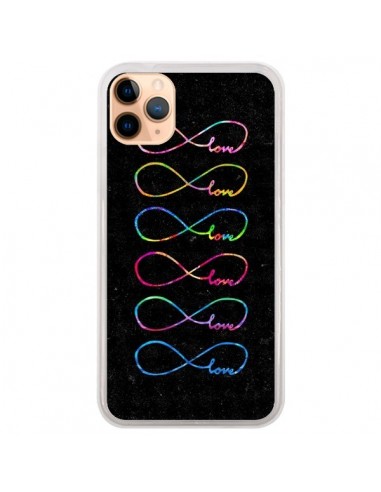 Coque iPhone 11 Pro Max Love Forever Infini Noir - Eleaxart