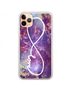 Coque iPhone 11 Pro Max Love Forever Infini Galaxy -...