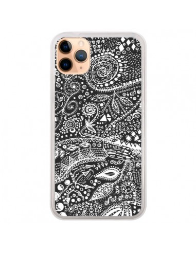 Coque iPhone 11 Pro Max Azteque Noir et Blanc - Eleaxart