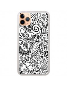 Coque iPhone 11 Pro Max Azteque Blanc et Noir - Eleaxart