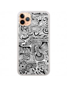 Coque iPhone 11 Pro Max Reflejo Reflet Noir et Blanc -...