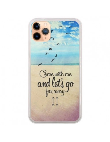 Coque iPhone 11 Pro Max Let's Go Far Away Beach Plage - Eleaxart