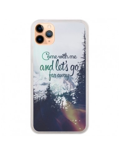 Coque iPhone 11 Pro Max Let's Go Far Away Snow Neige - Eleaxart