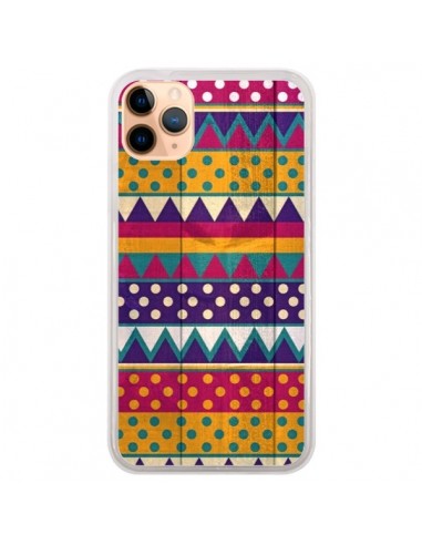 Coque iPhone 11 Pro Max Mexican Triangle Aztec Azteque - Eleaxart