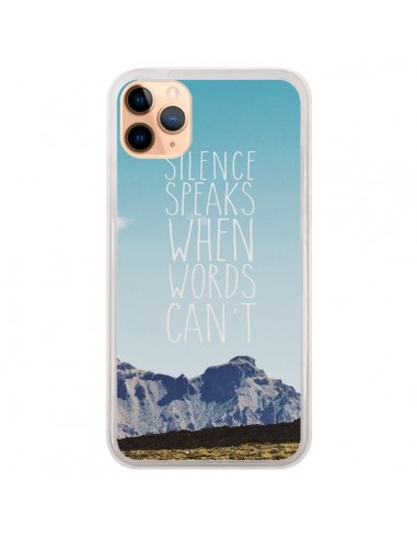 Coque iPhone 11 Pro Max Silence speaks when words can't paysage - Eleaxart