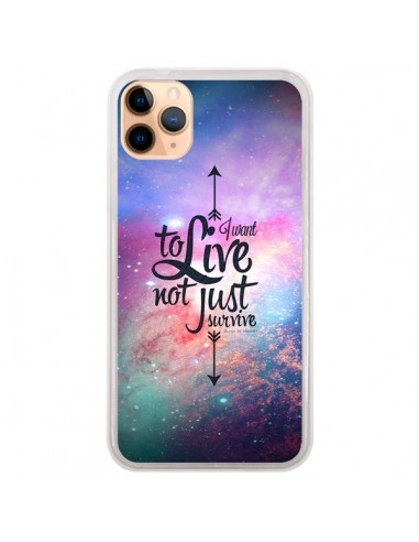 Coque iPhone 11 Pro Max I want to live Je veux vivre - Eleaxart