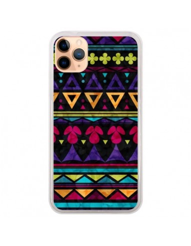 Coque iPhone 11 Pro Max Triangles Pattern Azteque - Eleaxart