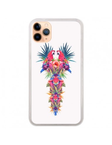 Coque iPhone 11 Pro Max Parrot Kingdom Royaume Perroquet - Eleaxart
