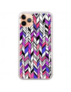 Coque iPhone 11 Pro Max Graphic Azteque Rose Violet -...