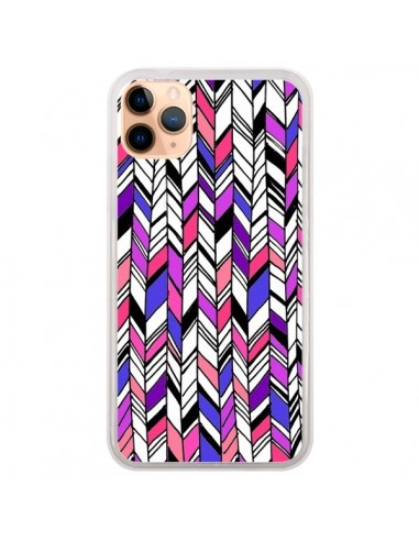 Coque iPhone 11 Pro Max Graphic Azteque Rose Violet -  Léa Clément