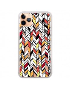 Coque iPhone 11 Pro Max Graphic Azteque Rouge Orange -...