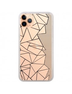 Coque iPhone 11 Pro Max Lignes Grilles Side Grid Abstract...