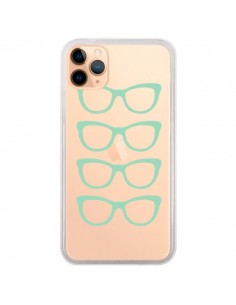 Coque iPhone 11 Pro Max Sunglasses Lunettes Soleil Mint...