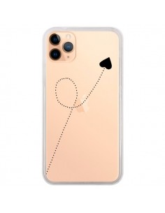 Coque iPhone 11 Pro Max Travel to your Heart Noir Voyage...