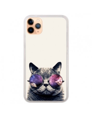Coque iPhone 11 Pro Max Chat à lunettes - Gusto NYC