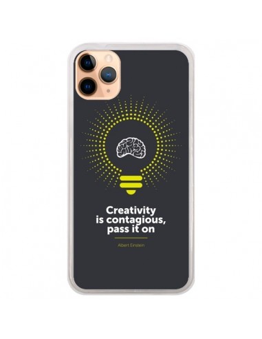 Coque iPhone 11 Pro Max Creativity is contagious, Einstein - Shop Gasoline