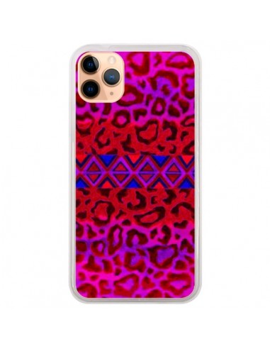 Coque iPhone 11 Pro Max Tribal Leopard Rouge - Ebi Emporium