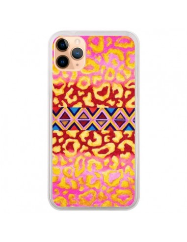 Coque iPhone 11 Pro Max Tribal Leopard Rose - Ebi Emporium