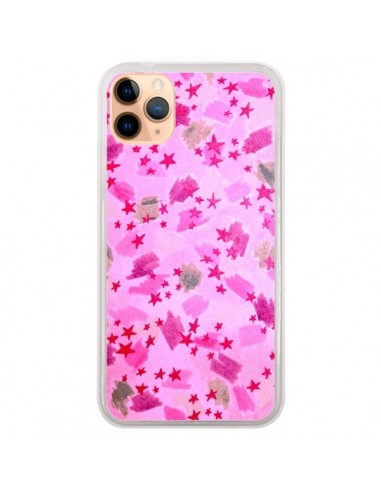 Coque iPhone 11 Pro Max Stars Etoiles Roses - Ebi Emporium