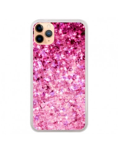 Coque iPhone 11 Pro Max Romance Me Paillettes Roses - Ebi Emporium