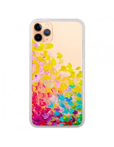 Coque iPhone 11 Pro Max Creation in Color Jaune Yellow Transparente - Ebi Emporium