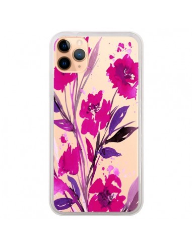 Coque iPhone 11 Pro Max Roses Fleur Flower Transparente - Ebi Emporium