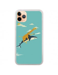 Coque iPhone 11 Pro Max Girafe Epee Requin Volant - Jay...