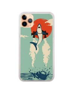 Coque iPhone 11 Pro Max Requin Avion Volant - Jay Fleck
