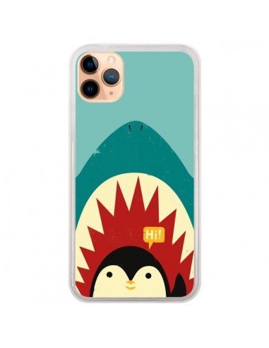 Coque iPhone 11 Pro Max Pingouin Requin - Jay Fleck