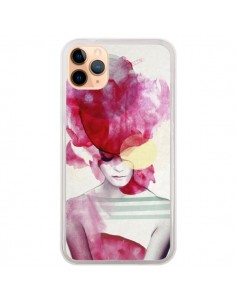 Coque iPhone 11 Pro Max Bright Pink Portrait Femme -...