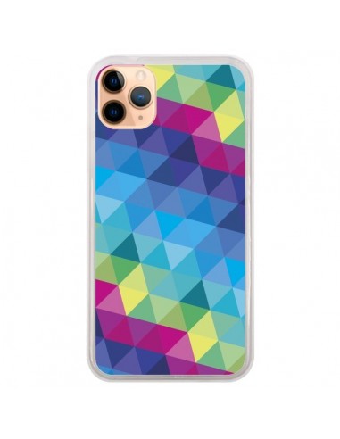 Coque iPhone 11 Pro Max Azteque Gheo Bleu - Javier Martinez