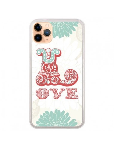 Coque iPhone 11 Pro Max Love Fleurs Flourish - Javier Martinez