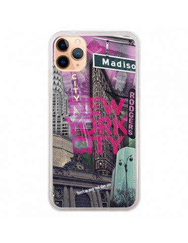 Coque iPhone 11 Pro Max New York City Rose - Javier Martinez