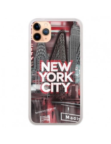 Coque iPhone 11 Pro Max New York City Rouge - Javier Martinez
