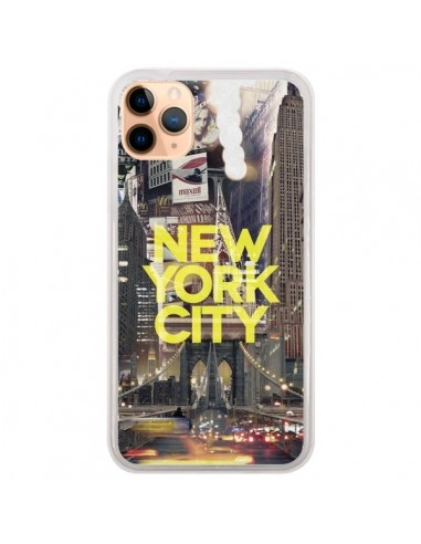Coque iPhone 11 Pro Max New York City Jaune - Javier Martinez