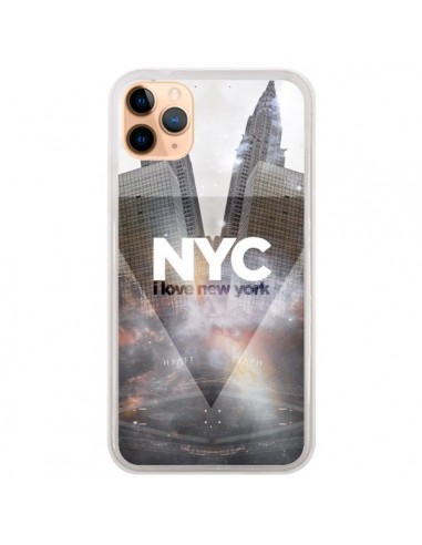 Coque iPhone 11 Pro Max I Love New York City Gris - Javier Martinez