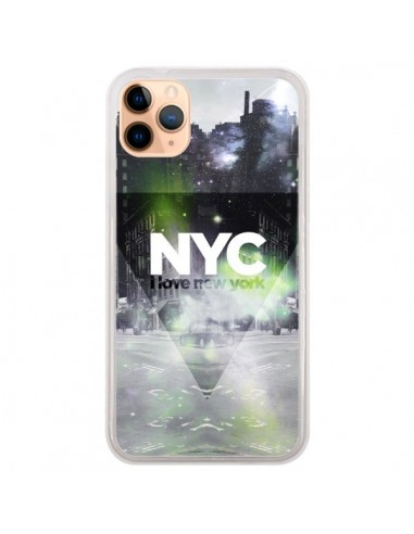 Coque iPhone 11 Pro Max I Love New York City Vert - Javier Martinez